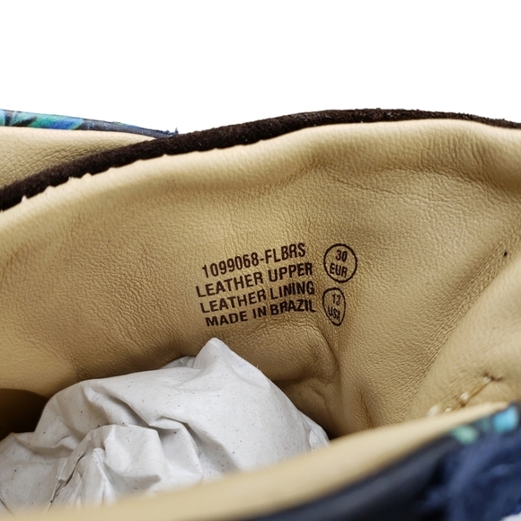 Marc Joseph | NIB Metropolitan Floral Napa Leather Low Top Sneakers Girl's 13 - Picture 12 of 15